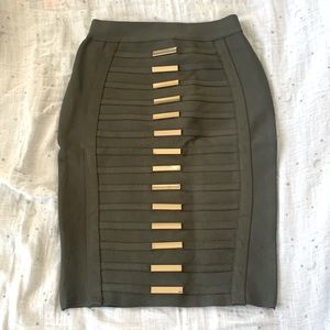 Studded bodycon skirt